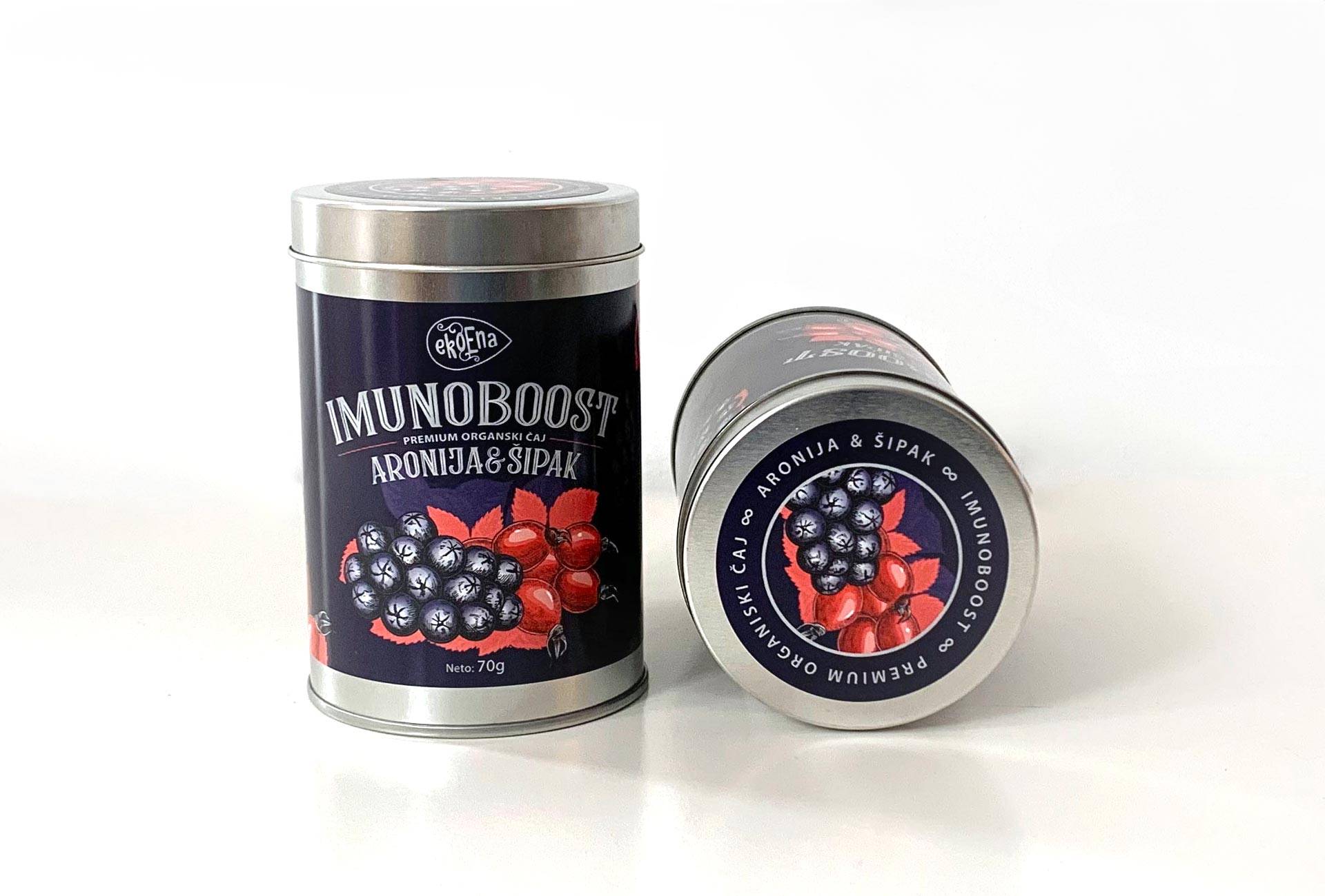 Imunoboost -  Premium Organski Čaj od Aronije i Šipka Aronija